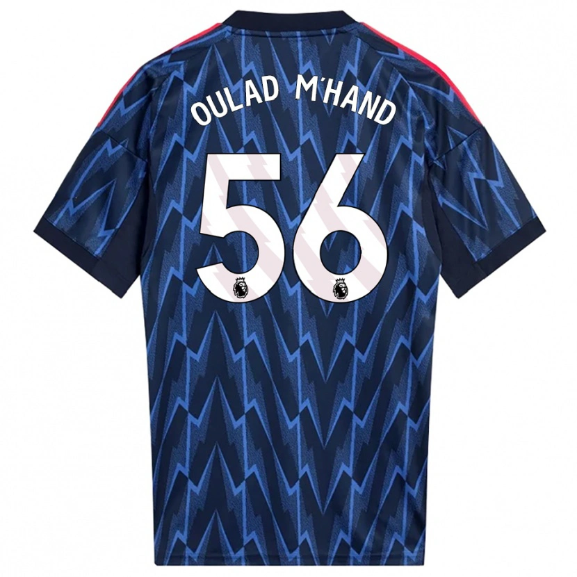 Danxen Dame Salah-Eddine Oulad M'hand #56 Marineblå Rød Bortetrøye Drakt Trøye 2025/26 Skjorter T-Skjorte