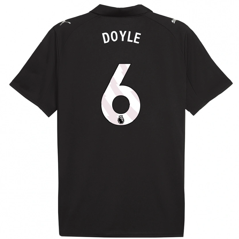 Danxen Dame Callum Doyle #6 Svart Hvit Bortetrøye Drakt Trøye 2025/26 Skjorter T-Skjorte