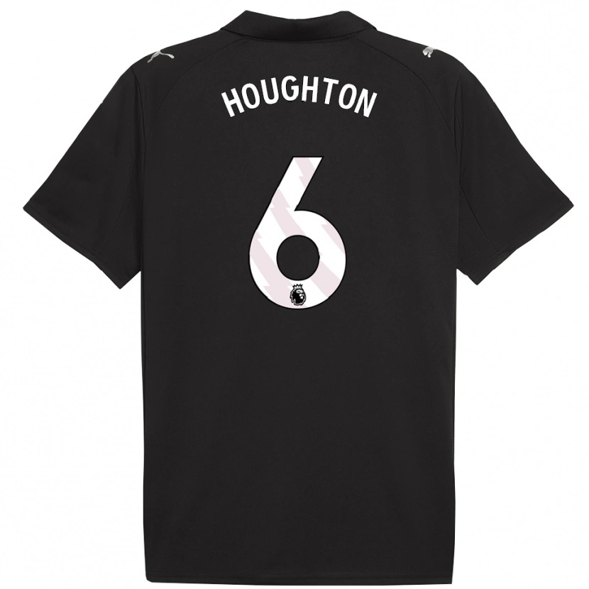 Danxen Dame Steph Houghton #6 Svart Hvit Bortetrøye Drakt Trøye 2025/26 Skjorter T-Skjorte