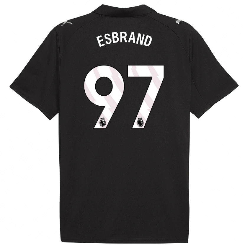 Danxen Dame Josh Wilson-Esbrand #97 Svart Hvit Bortetrøye Drakt Trøye 2025/26 Skjorter T-Skjorte