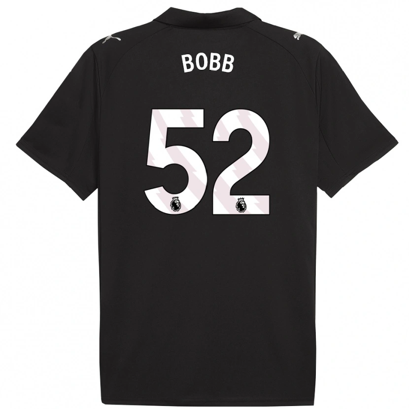 Danxen Dame Oscar Bobb #52 Svart Hvit Bortetrøye Drakt Trøye 2025/26 Skjorter T-Skjorte