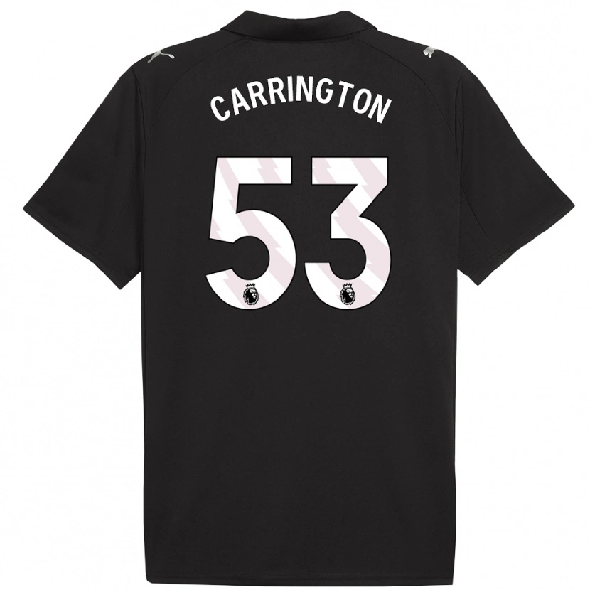 Danxen Dame Ezra Carrington #53 Svart Hvit Bortetrøye Drakt Trøye 2025/26 Skjorter T-Skjorte