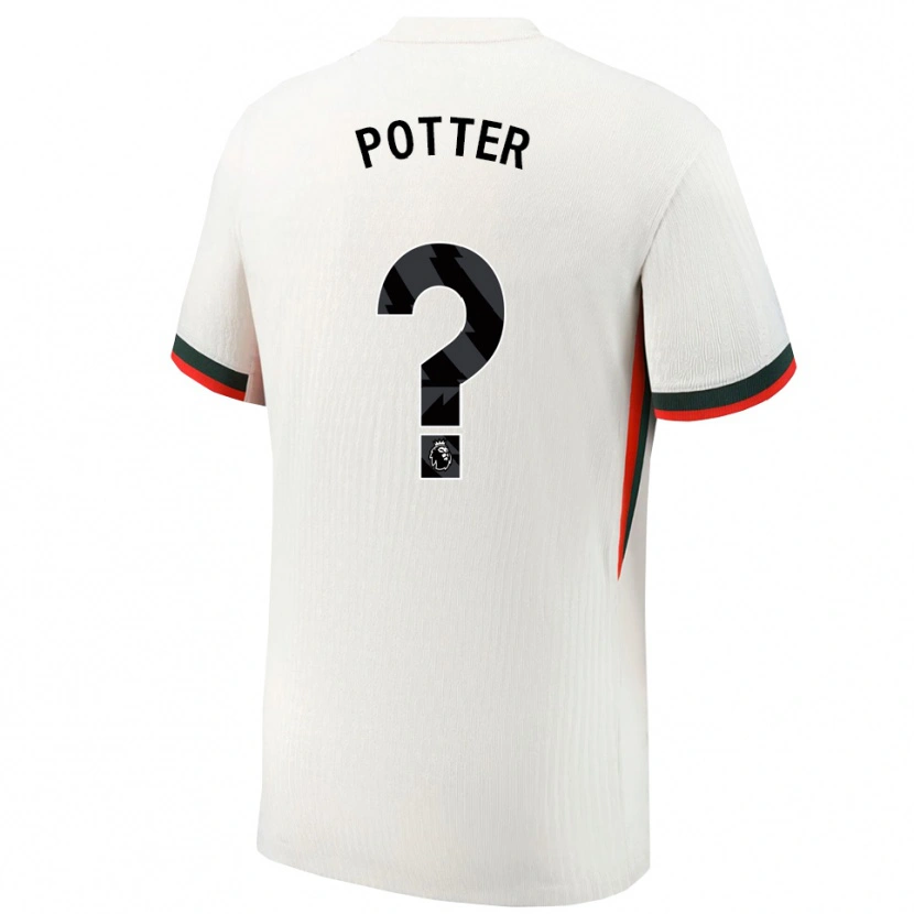 Danxen Dame Lexi Potter #0 Hvit Grønn Bortetrøye Drakt Trøye 2025/26 Skjorter T-Skjorte