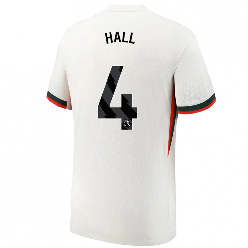 Danxen Dame Jacob Hall #4 Hvit Grønn Bortetrøye Drakt Trøye 2025/26 Skjorter T-Skjorte