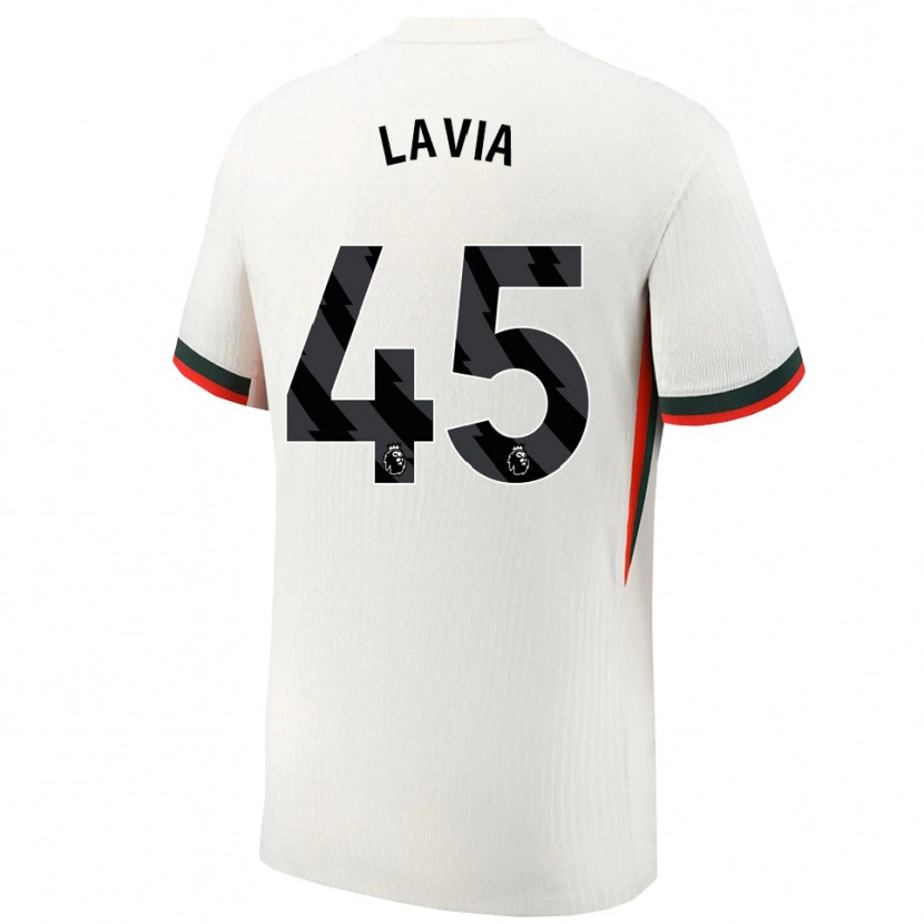 Danxen Dame Roméo Lavia #45 Hvit Grønn Bortetrøye Drakt Trøye 2025/26 Skjorter T-Skjorte