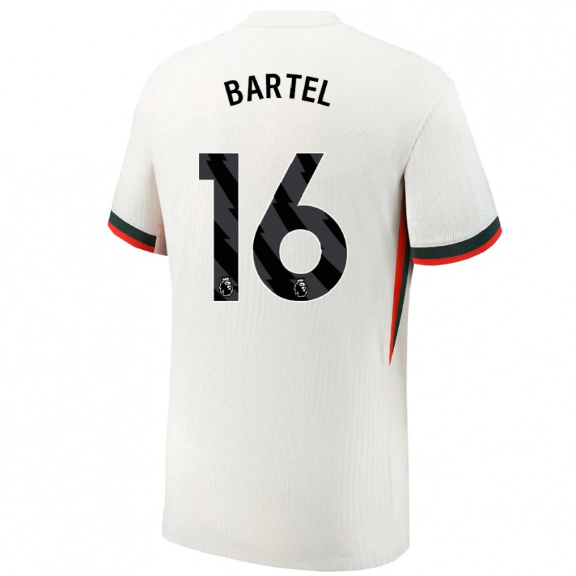 Danxen Dame Júlia Bartel #16 Hvit Grønn Bortetrøye Drakt Trøye 2025/26 Skjorter T-Skjorte