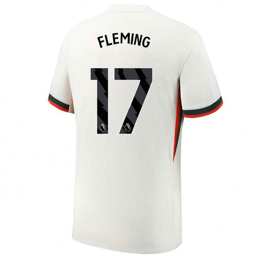 Danxen Dame Jessie Fleming #17 Hvit Grønn Bortetrøye Drakt Trøye 2025/26 Skjorter T-Skjorte