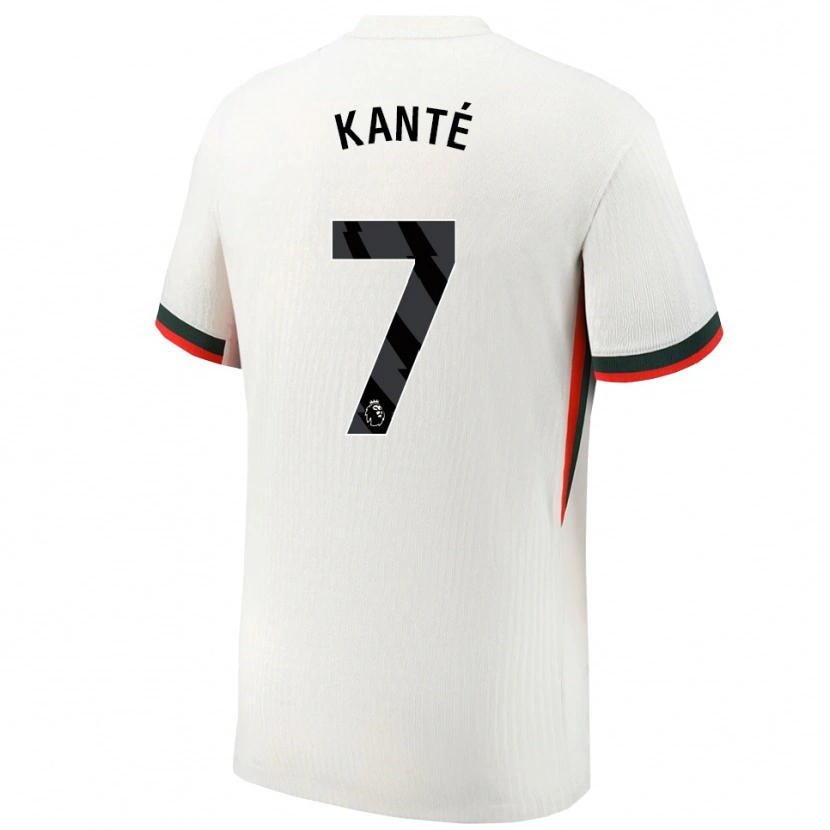 Danxen Dame N'golo Kante #7 Hvit Grønn Bortetrøye Drakt Trøye 2025/26 Skjorter T-Skjorte
