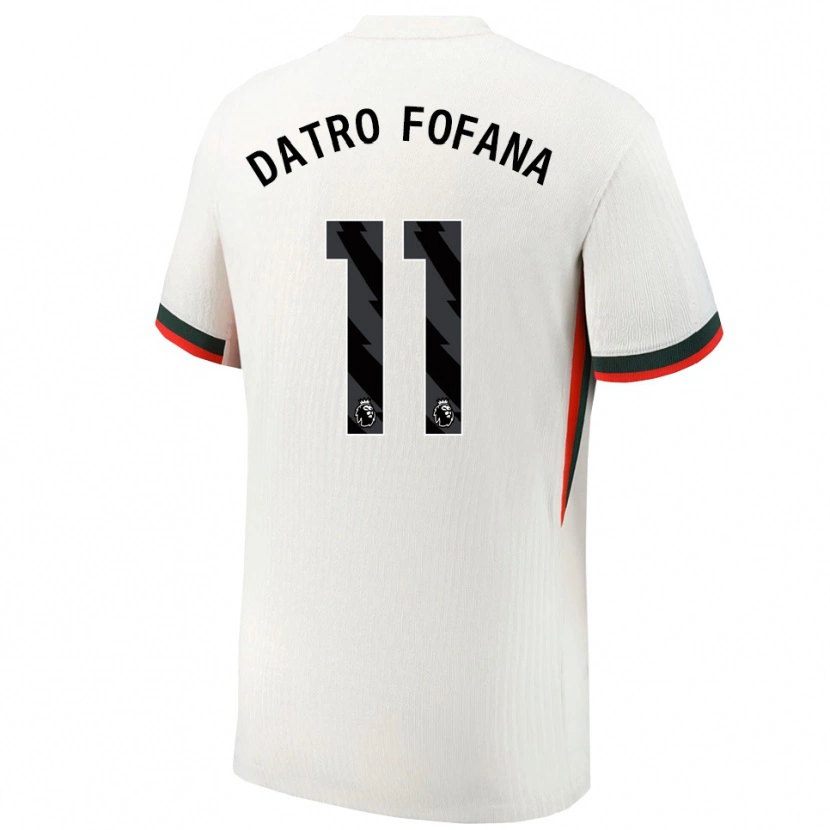 Danxen Dame David Datro Fofana #11 Hvit Grønn Bortetrøye Drakt Trøye 2025/26 Skjorter T-Skjorte