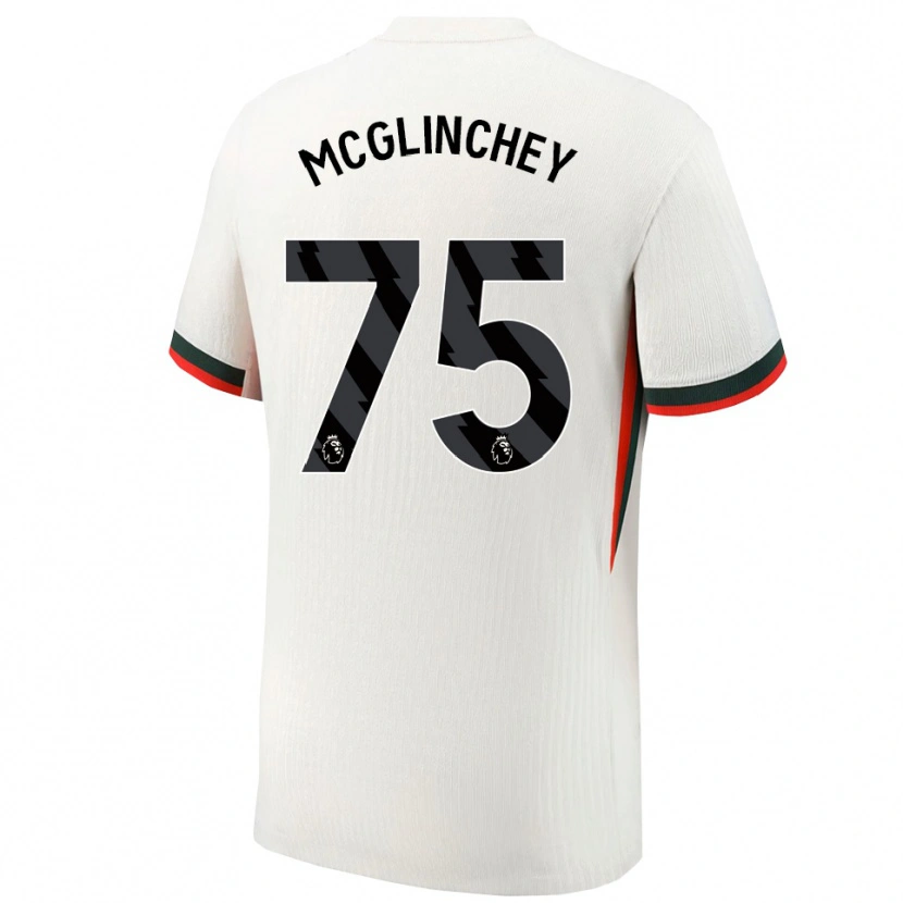 Danxen Dame Harry Mcglinchey #75 Hvit Grønn Bortetrøye Drakt Trøye 2025/26 Skjorter T-Skjorte