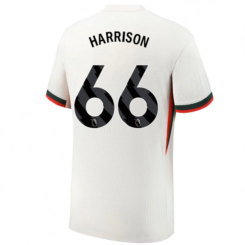 Danxen Dame Ollie Harrison #66 Hvit Grønn Bortetrøye Drakt Trøye 2025/26 Skjorter T-Skjorte