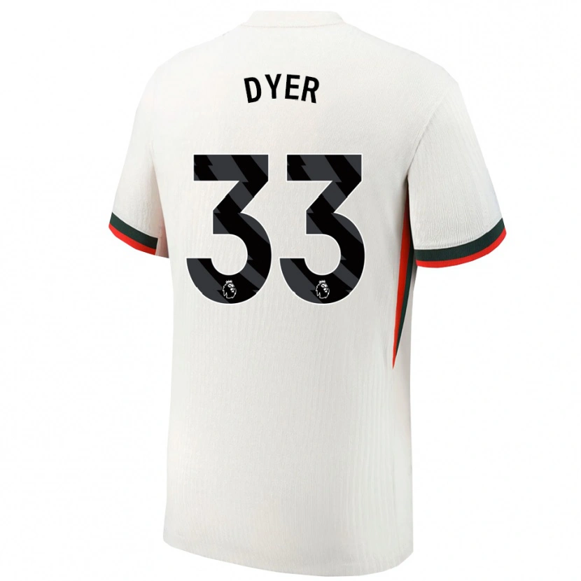 Danxen Dame Kiano Dyer #33 Hvit Grønn Bortetrøye Drakt Trøye 2025/26 Skjorter T-Skjorte