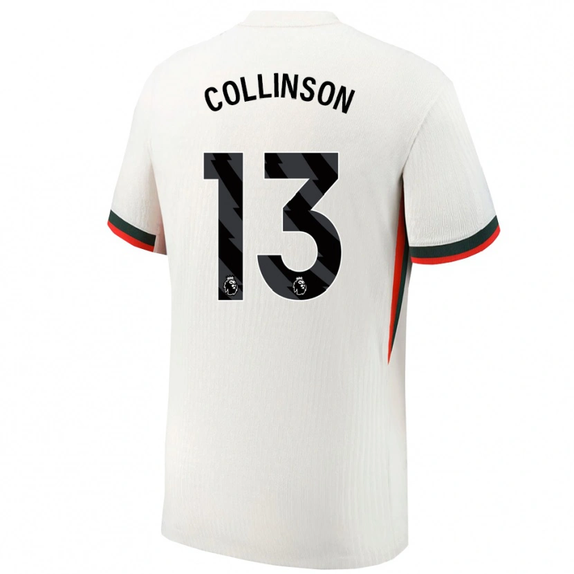 Danxen Dame Isaac Collinson #13 Hvit Grønn Bortetrøye Drakt Trøye 2025/26 Skjorter T-Skjorte