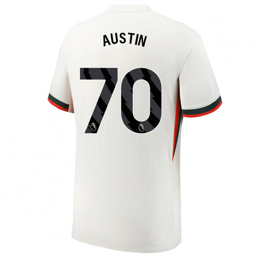 Danxen Dame Jack Austin #70 Hvit Grønn Bortetrøye Drakt Trøye 2025/26 Skjorter T-Skjorte