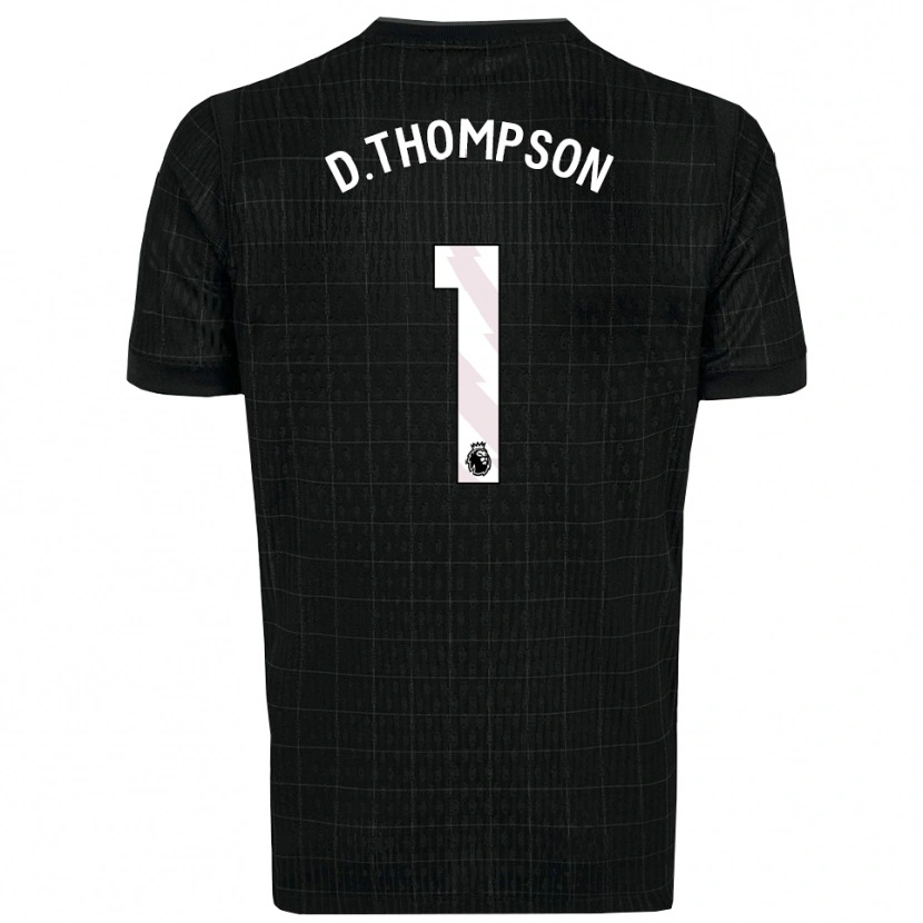 Danxen Dame Dylan Thompson #1 Svart Grå Bortetrøye Drakt Trøye 2025/26 Skjorter T-Skjorte