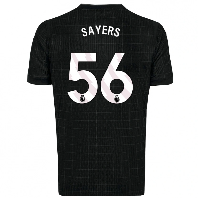 Danxen Dame Charlie Sayers #56 Svart Grå Bortetrøye Drakt Trøye 2025/26 Skjorter T-Skjorte