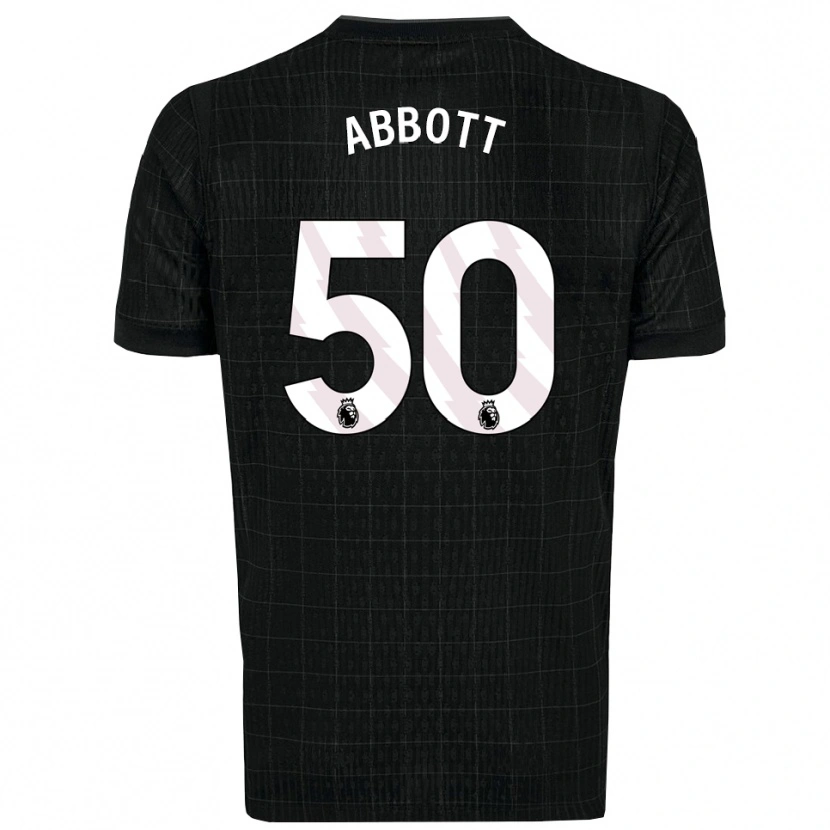 Danxen Dame George Abbott #50 Svart Grå Bortetrøye Drakt Trøye 2025/26 Skjorter T-Skjorte