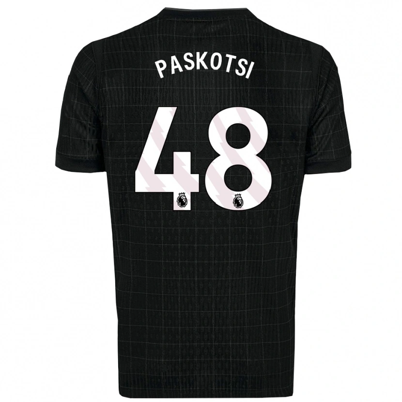 Danxen Dame Maksim Paskotsi #48 Svart Grå Bortetrøye Drakt Trøye 2025/26 Skjorter T-Skjorte