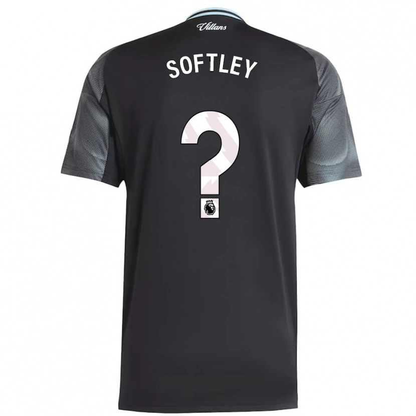 Danxen Dame Luke Softley #0 Svart Himmelsblå Bortetrøye Drakt Trøye 2025/26 Skjorter T-Skjorte