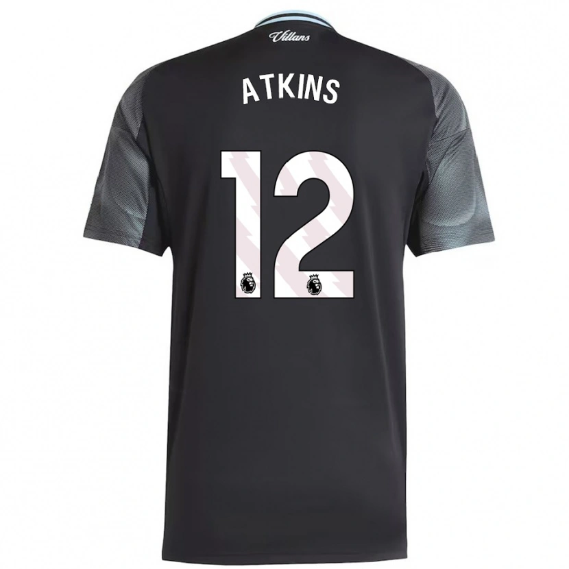 Danxen Dame Clay Atkins #12 Svart Himmelsblå Bortetrøye Drakt Trøye 2025/26 Skjorter T-Skjorte