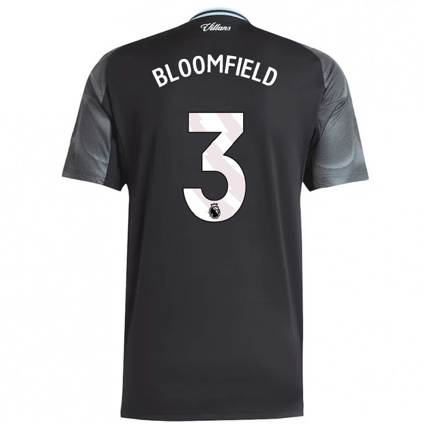 Danxen Dame Teddie Bloomfield #3 Svart Himmelsblå Bortetrøye Drakt Trøye 2025/26 Skjorter T-Skjorte