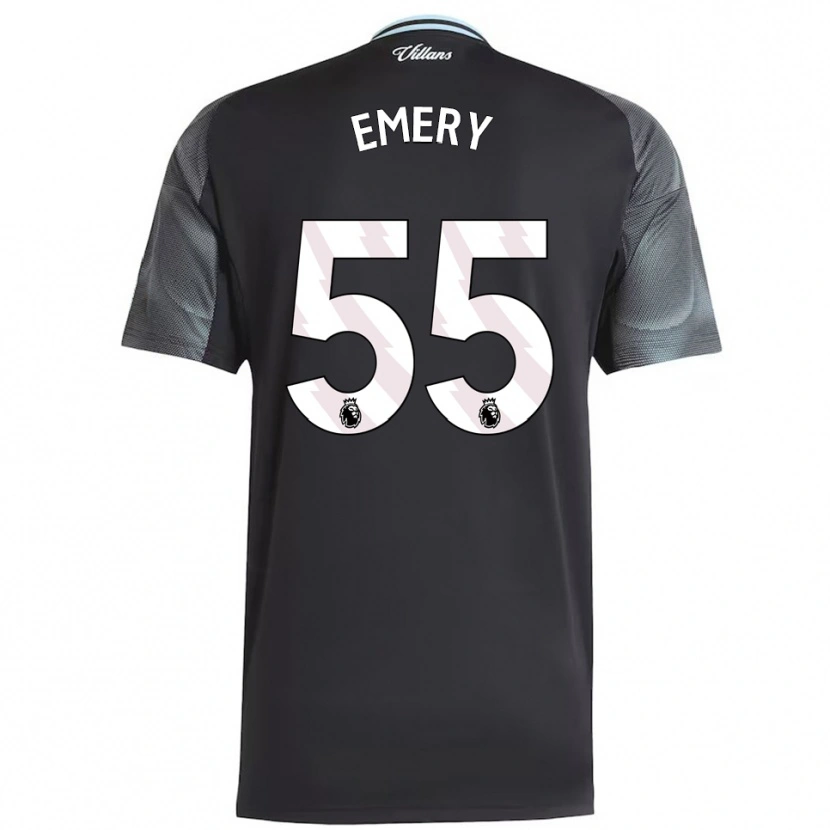 Danxen Dame Lander Emery #55 Svart Himmelsblå Bortetrøye Drakt Trøye 2025/26 Skjorter T-Skjorte