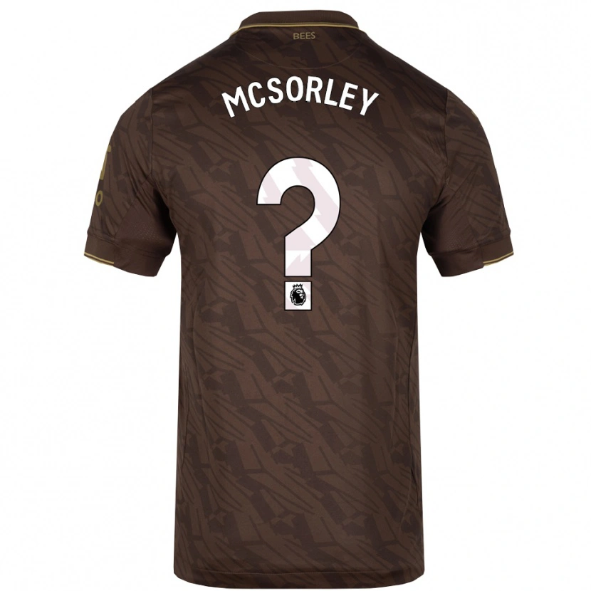 Danxen Dame Michael Mcsorley #0 Brun Gull Bortetrøye Drakt Trøye 2025/26 Skjorter T-Skjorte