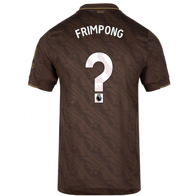 Danxen Dame Charles Frimpong #0 Brun Gull Bortetrøye Drakt Trøye 2025/26 Skjorter T-Skjorte