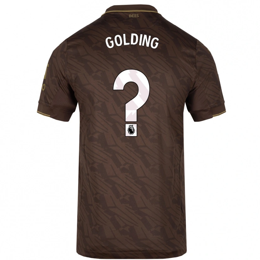 Danxen Dame Aidan Golding #0 Brun Gull Bortetrøye Drakt Trøye 2025/26 Skjorter T-Skjorte
