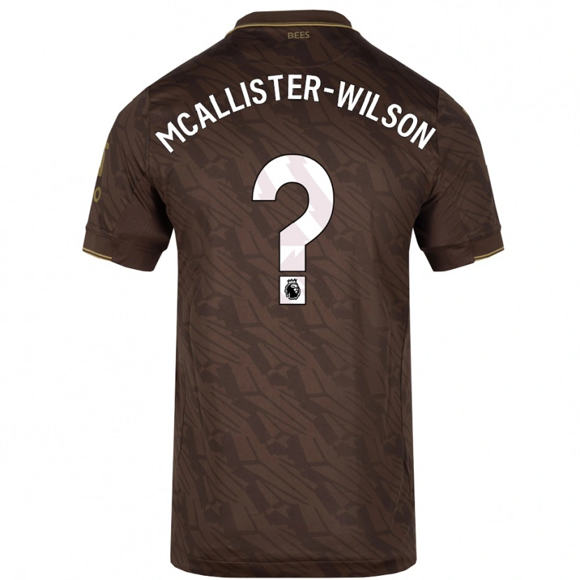 Danxen Dame Zack Mcallister-Wilson #0 Brun Gull Bortetrøye Drakt Trøye 2025/26 Skjorter T-Skjorte