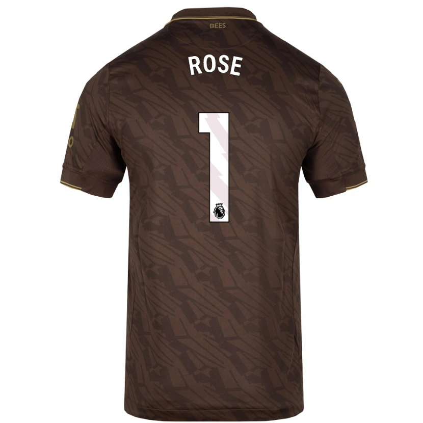 Danxen Dame Reggie Rose #1 Brun Gull Bortetrøye Drakt Trøye 2025/26 Skjorter T-Skjorte