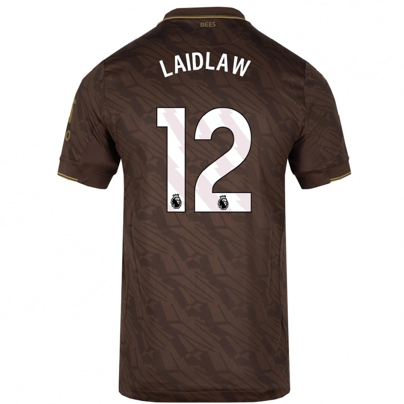 Danxen Dame Ethan Laidlaw #12 Brun Gull Bortetrøye Drakt Trøye 2025/26 Skjorter T-Skjorte