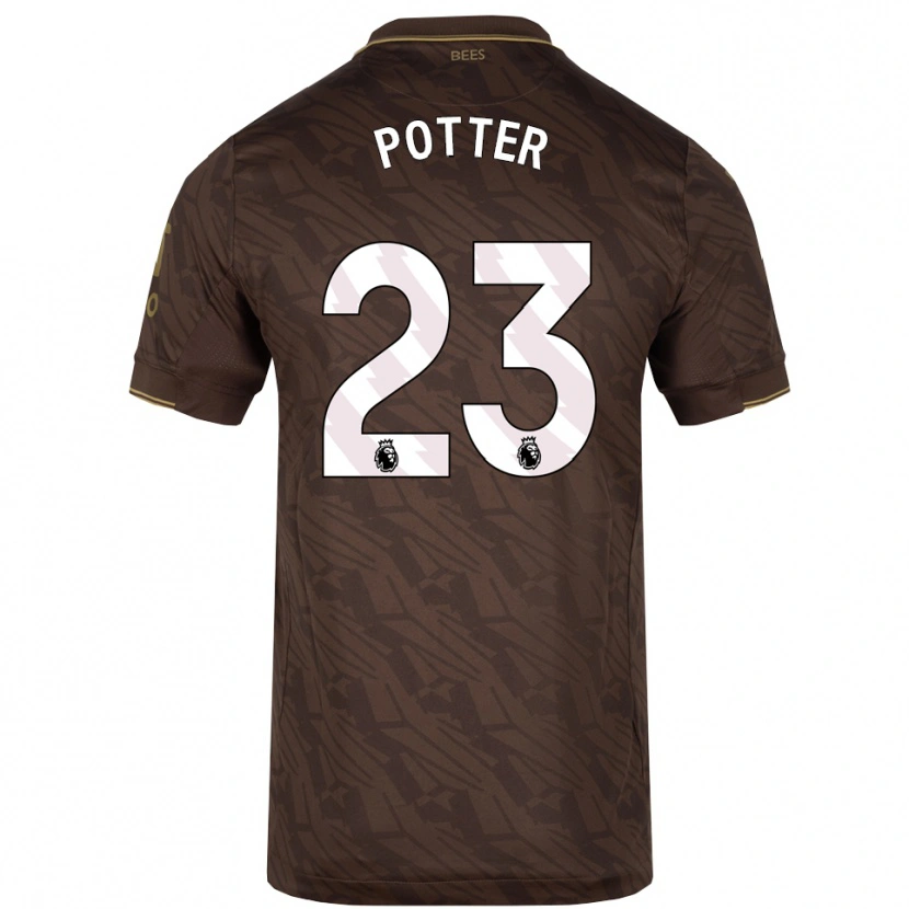 Danxen Dame Lucy Potter #23 Brun Gull Bortetrøye Drakt Trøye 2025/26 Skjorter T-Skjorte