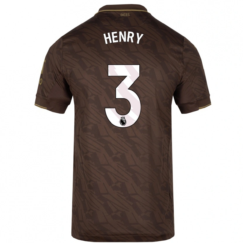 Danxen Dame Rico Henry #3 Brun Gull Bortetrøye Drakt Trøye 2025/26 Skjorter T-Skjorte