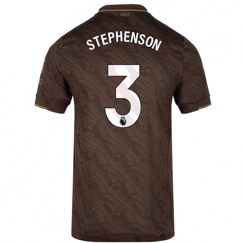 Danxen Dame Joshua Stephenson #3 Brun Gull Bortetrøye Drakt Trøye 2025/26 Skjorter T-Skjorte