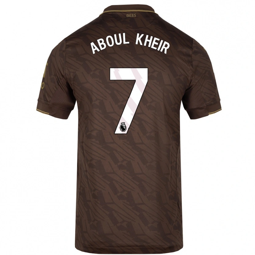 Danxen Dame Nour Aboul Kheir #7 Brun Gull Bortetrøye Drakt Trøye 2025/26 Skjorter T-Skjorte