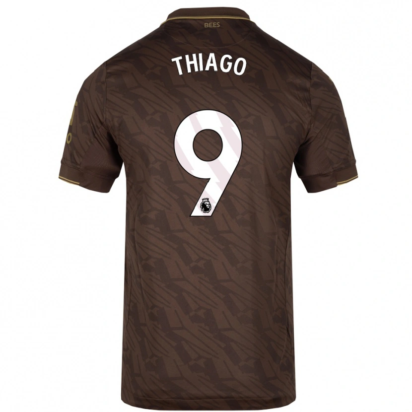 Danxen Dame Igor Thiago #9 Brun Gull Bortetrøye Drakt Trøye 2025/26 Skjorter T-Skjorte