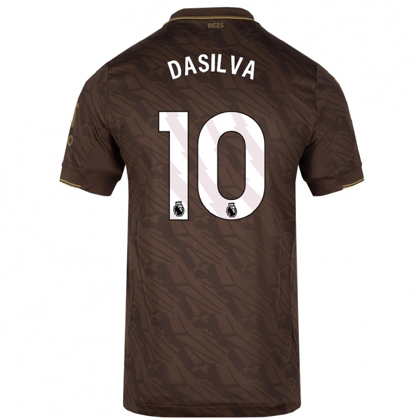 Danxen Dame Josh Dasilva #10 Brun Gull Bortetrøye Drakt Trøye 2025/26 Skjorter T-Skjorte