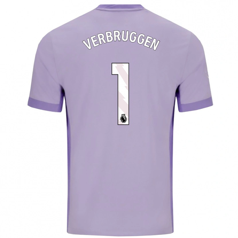 Danxen Dame Bart Verbruggen #1 Taro Lilla Hvit Bortetrøye Drakt Trøye 2025/26 Skjorter T-Skjorte