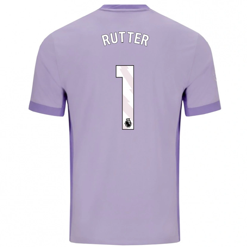 Danxen Dame William Rutter #1 Taro Lilla Hvit Bortetrøye Drakt Trøye 2025/26 Skjorter T-Skjorte