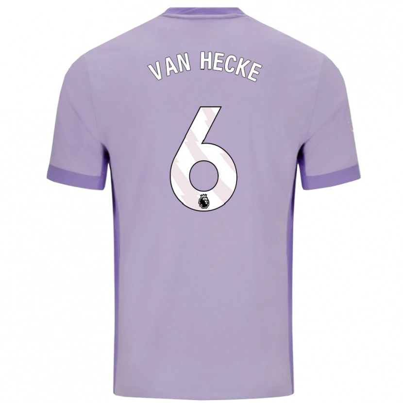 Danxen Dame Jan Paul Van Hecke #6 Taro Lilla Hvit Bortetrøye Drakt Trøye 2025/26 Skjorter T-Skjorte