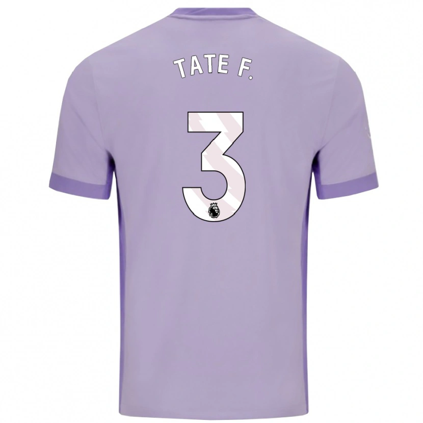 Danxen Dame Tate Ferdinand #3 Taro Lilla Hvit Bortetrøye Drakt Trøye 2025/26 Skjorter T-Skjorte