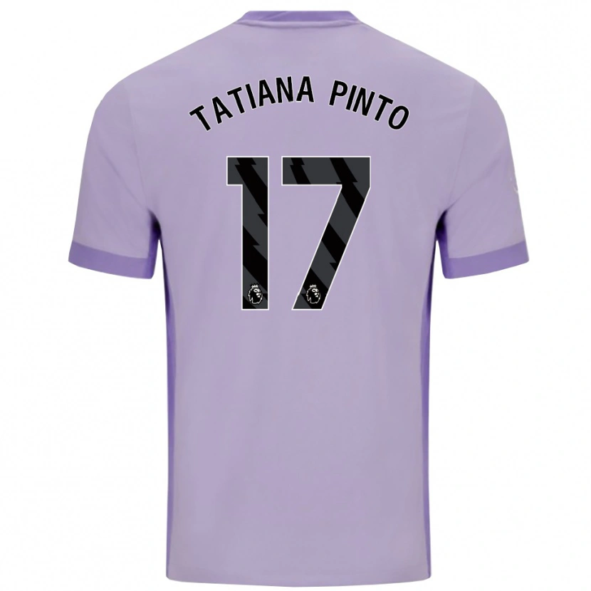 Danxen Dame Tatiana Vanessa Ferreira Pinto #17 Taro Lilla Hvit Bortetrøye Drakt Trøye 2025/26 Skjorter T-Skjorte