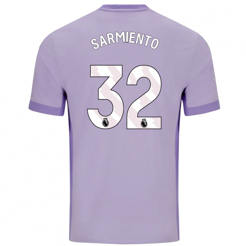 Danxen Dame Jeremy Sarmiento #32 Taro Lilla Hvit Bortetrøye Drakt Trøye 2025/26 Skjorter T-Skjorte