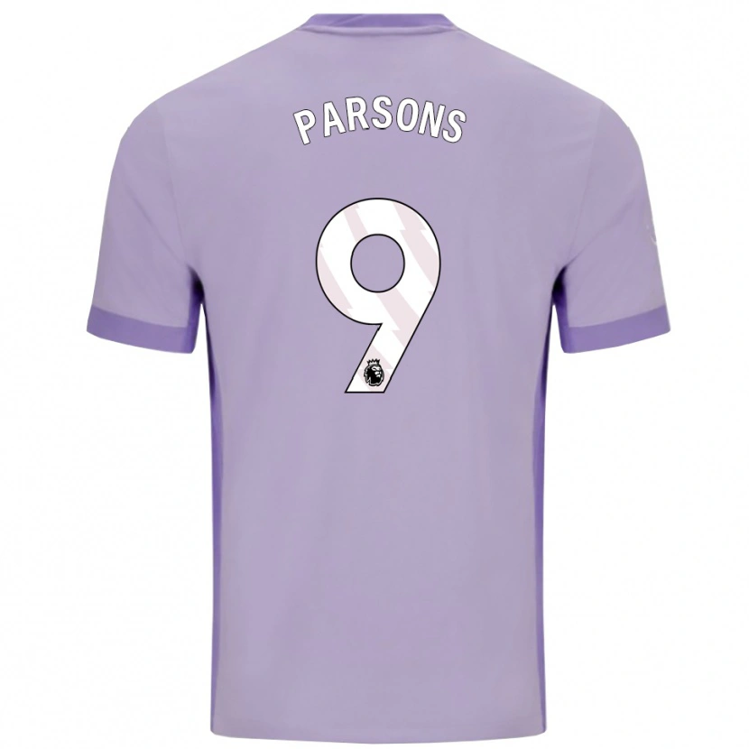 Danxen Dame Jacob Parsons #9 Taro Lilla Hvit Bortetrøye Drakt Trøye 2025/26 Skjorter T-Skjorte