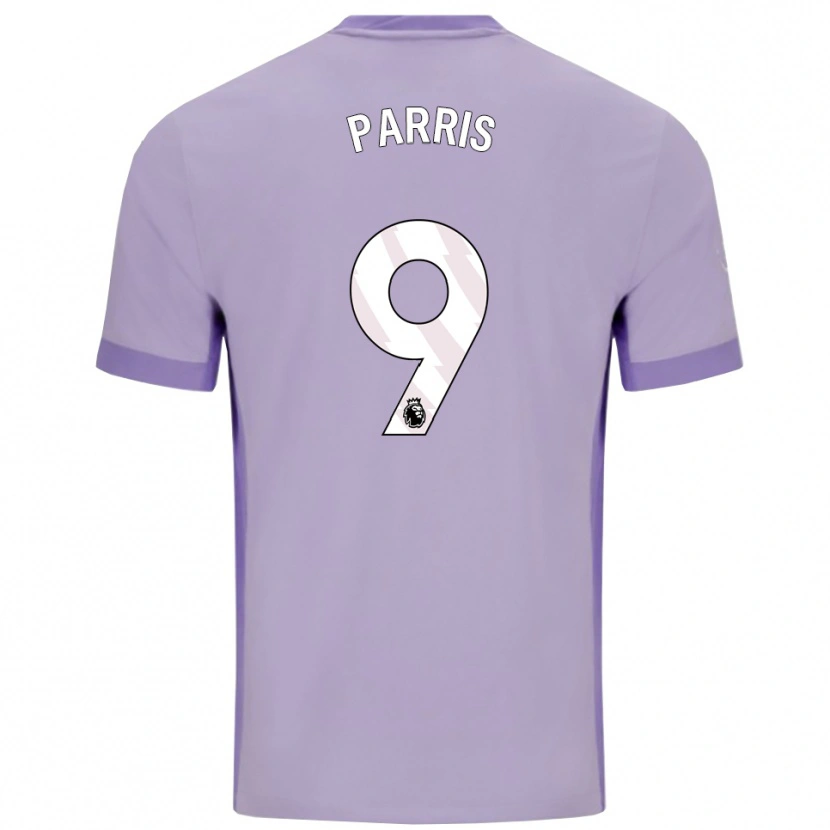 Danxen Dame Nikita Parris #9 Taro Lilla Hvit Bortetrøye Drakt Trøye 2025/26 Skjorter T-Skjorte