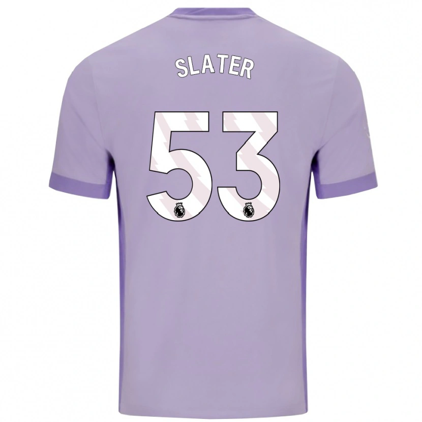 Danxen Dame Jacob Slater #53 Taro Lilla Hvit Bortetrøye Drakt Trøye 2025/26 Skjorter T-Skjorte