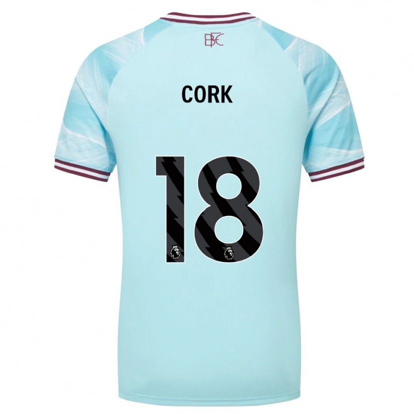 Danxen Dame Jack Cork #18 Himmelsblå Burgunder Bortetrøye Drakt Trøye 2025/26 Skjorter T-Skjorte