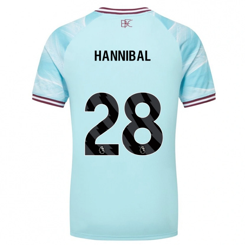Danxen Dame Hannibal #28 Himmelsblå Burgunder Bortetrøye Drakt Trøye 2025/26 Skjorter T-Skjorte