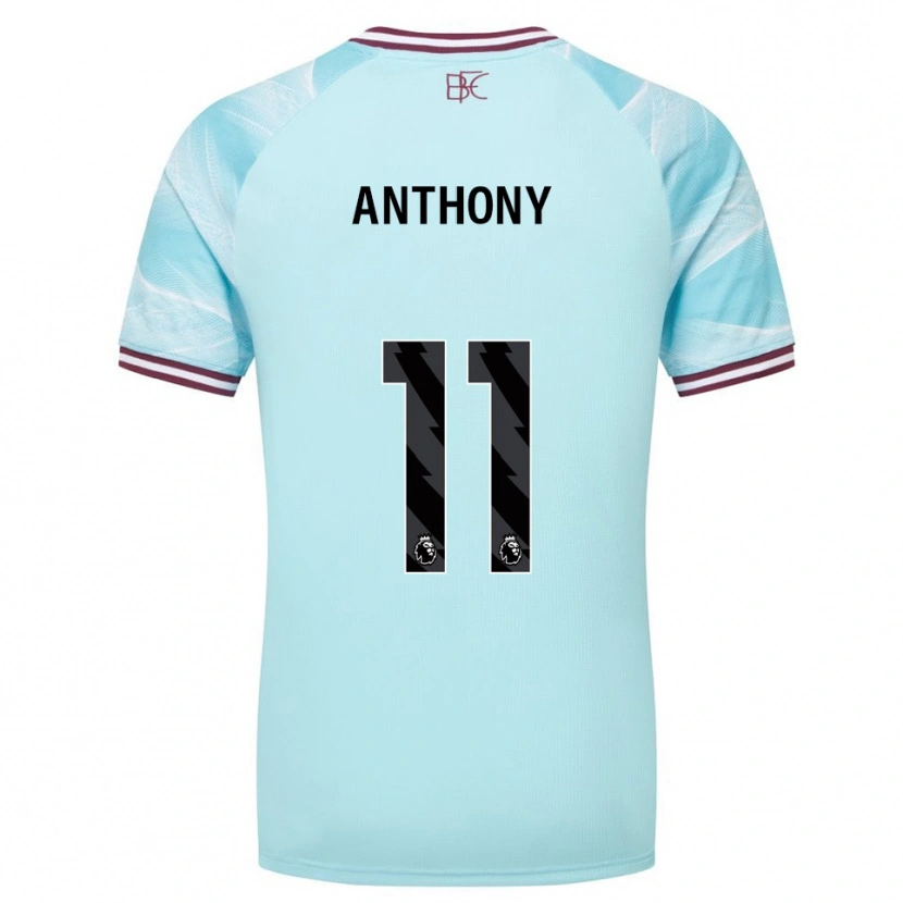 Danxen Dame Jaidon Anthony #11 Himmelsblå Burgunder Bortetrøye Drakt Trøye 2025/26 Skjorter T-Skjorte